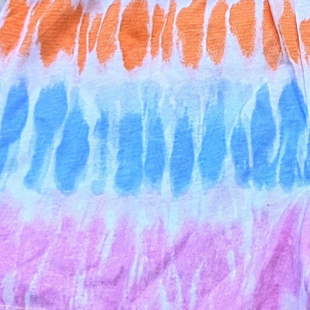 ANKO's Bright & Playful Tie-Dye ElasticWaist Girls Shorts Perfect for Summer Fun - Picture 4 of 9